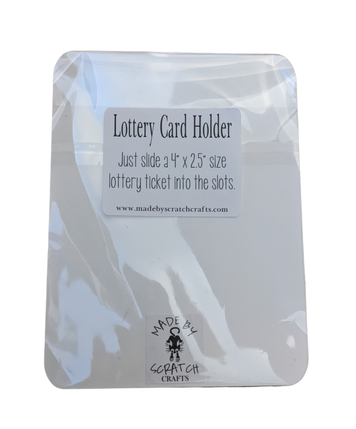 Cat Lottery Ticket Card - Made By Scratch Crafts