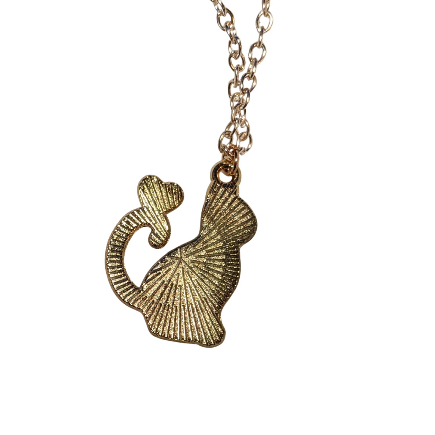 Black Cat Heart Necklace – Rose Gold Cat Lover Jewelry Gift