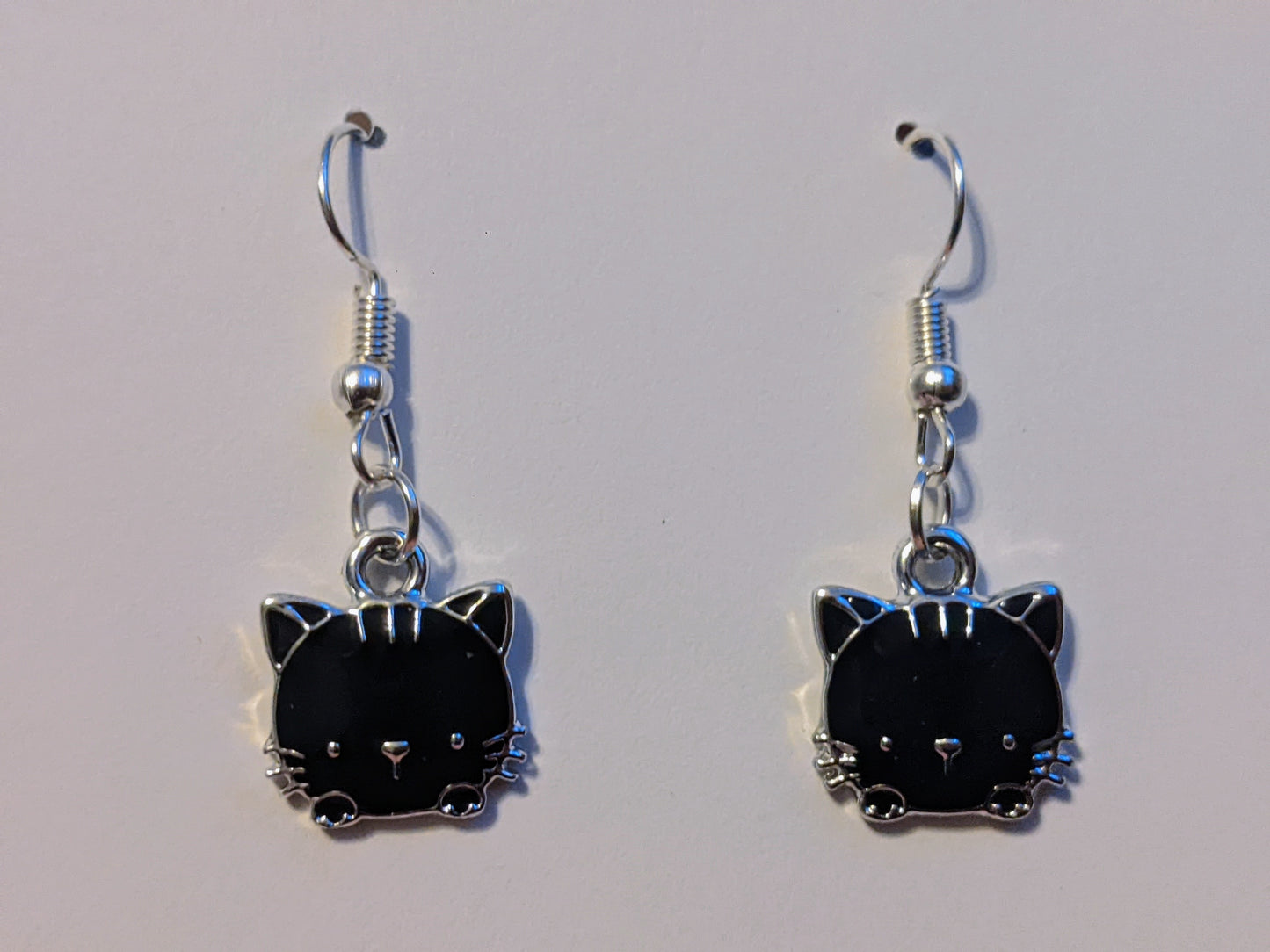 Cute Cat Face earrings - Made By Scratch Crafts