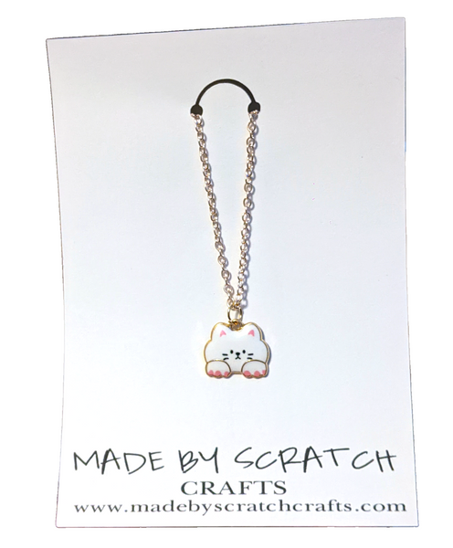 Cute Cat Face necklace - Made By Scratch Crafts