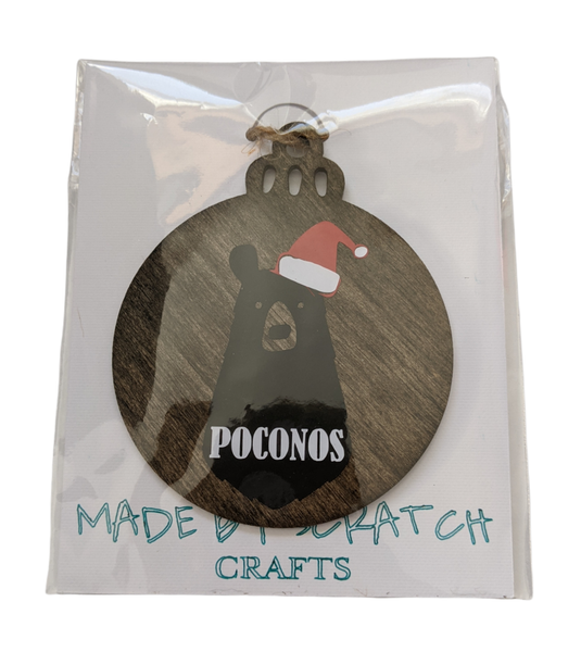 Poconos Christmas Bear Ornaments