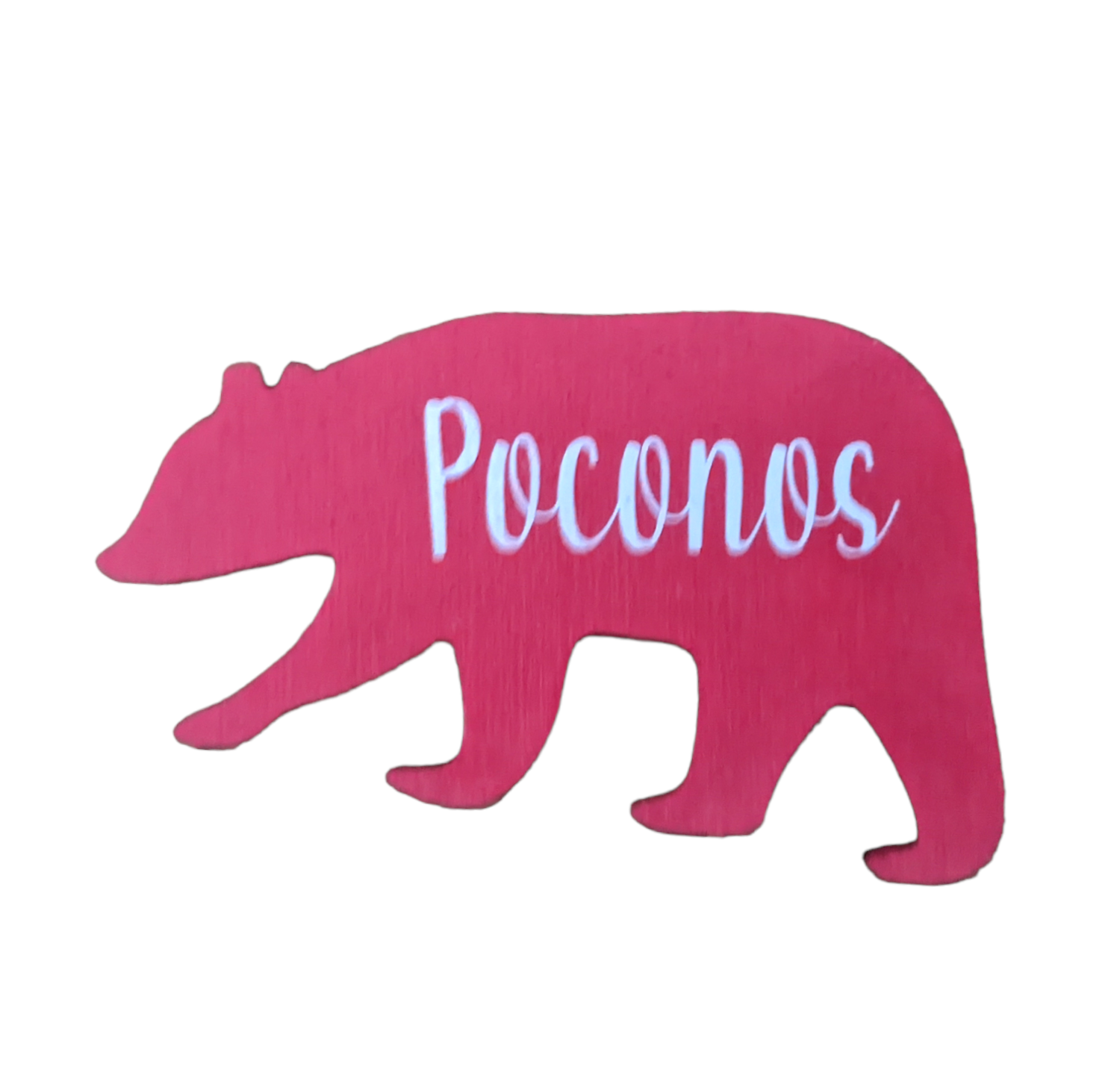 pink bear, bear magnet, Poconos, Pocono Mountains