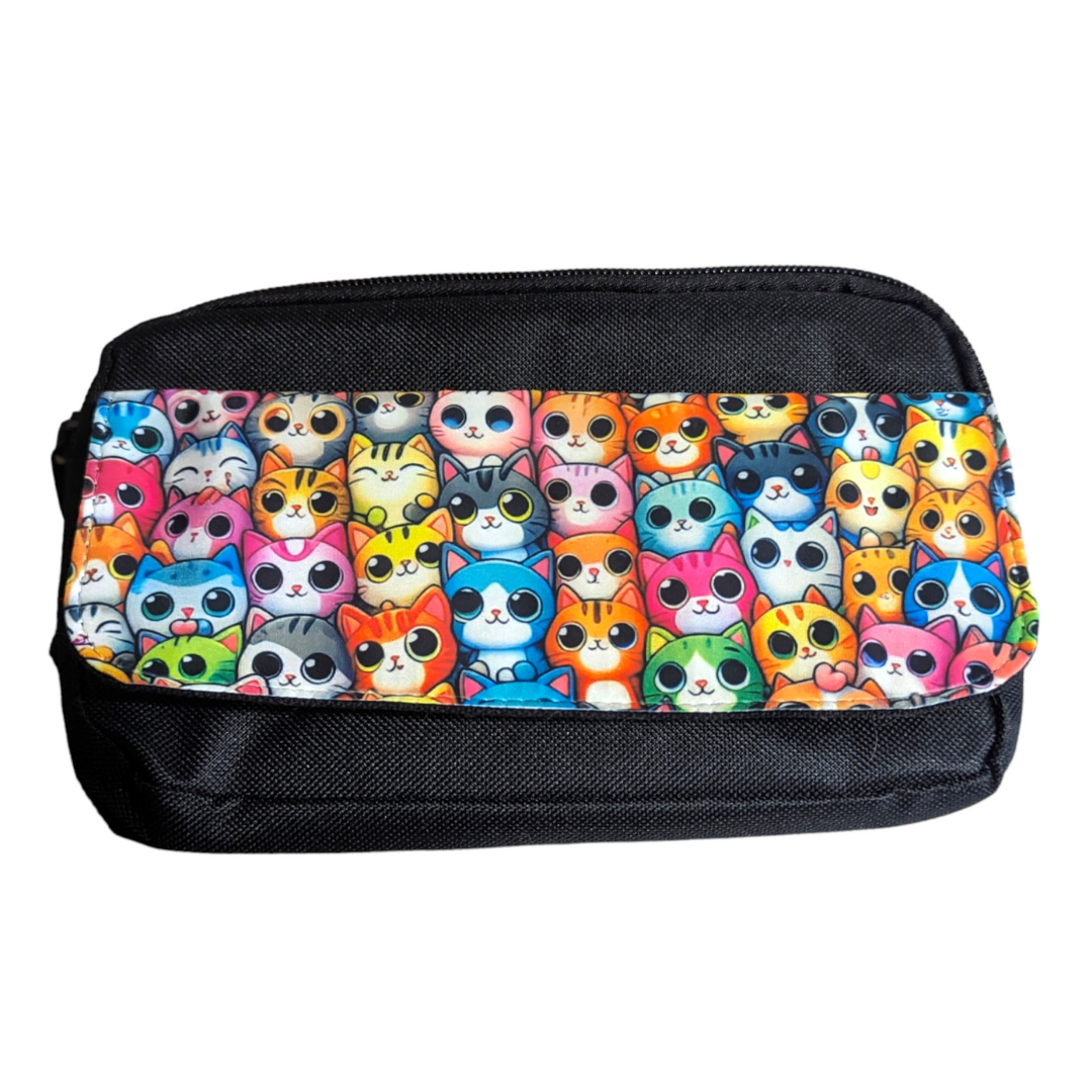 Colorful Kitty Fanny Pack/Belt Bag - Made By Scratch Crafts