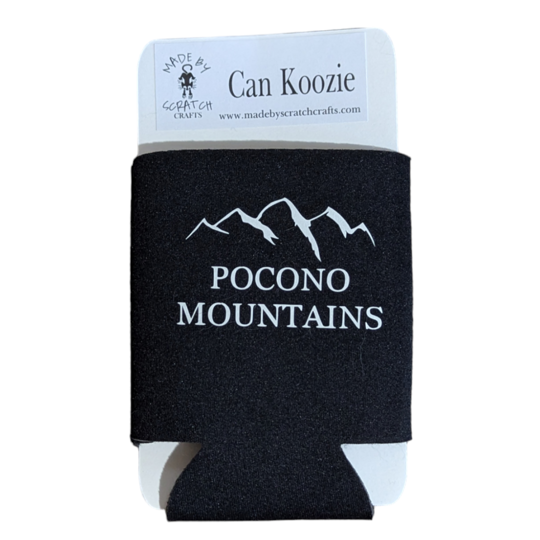 Pocono Mountains can koozie - Made By Scratch Crafts