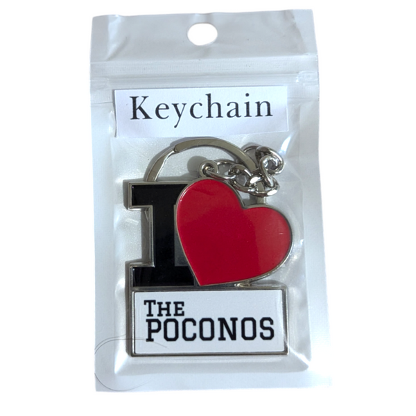 I Heart The Poconos keychain