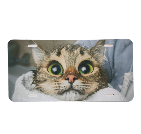 Purrito Kitten license plate - Made By Scratch Crafts