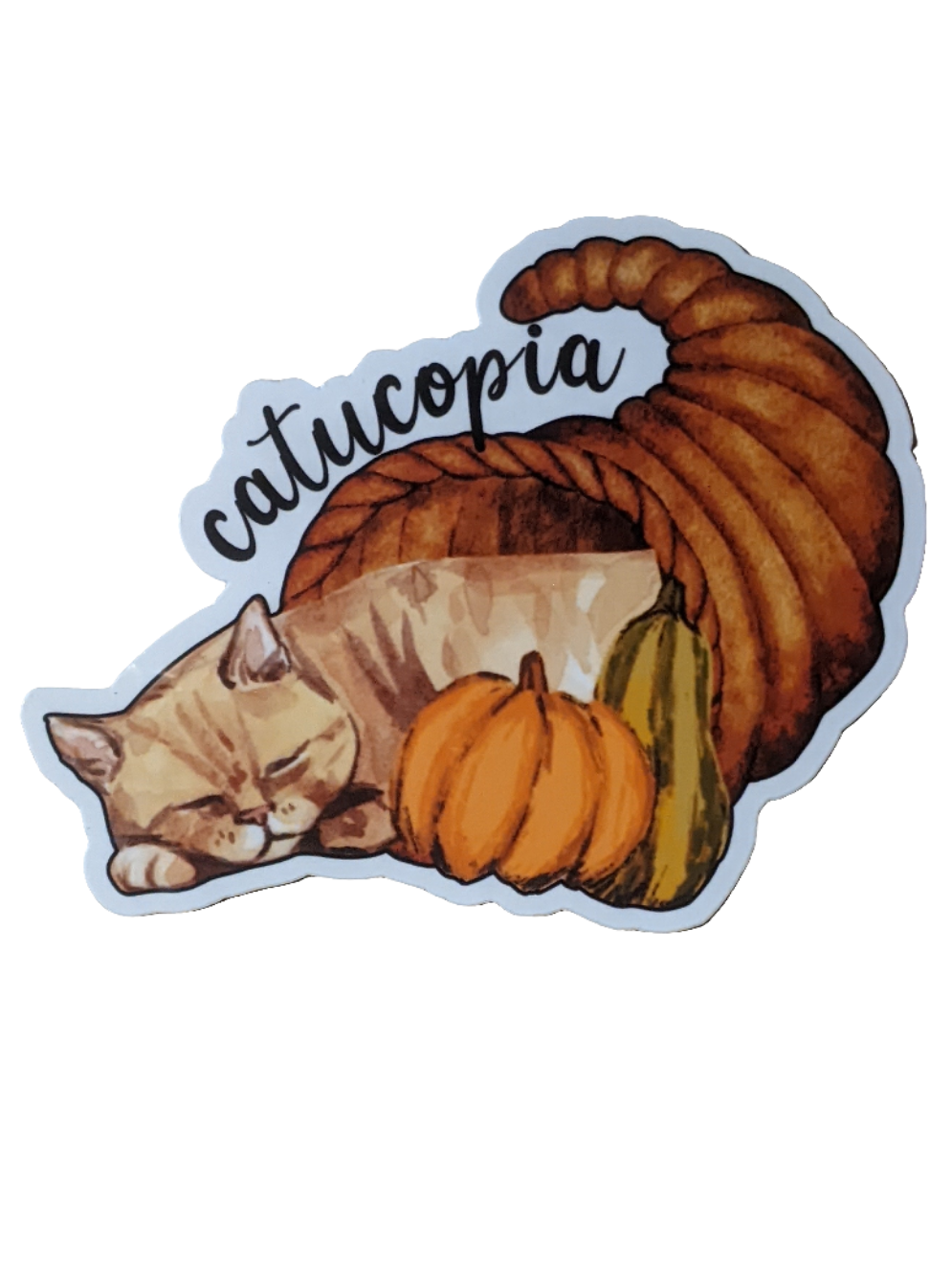 Catucopia sticker - Made By Scratch Crafts