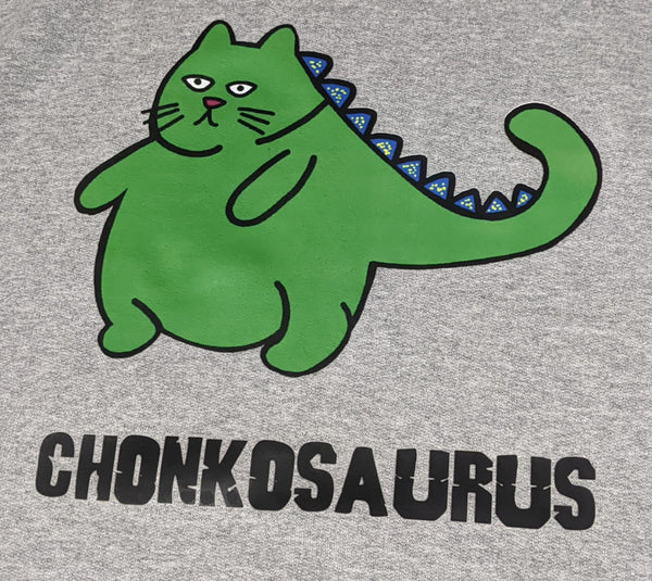 Chonkosaurus cat hooded sweatshirt