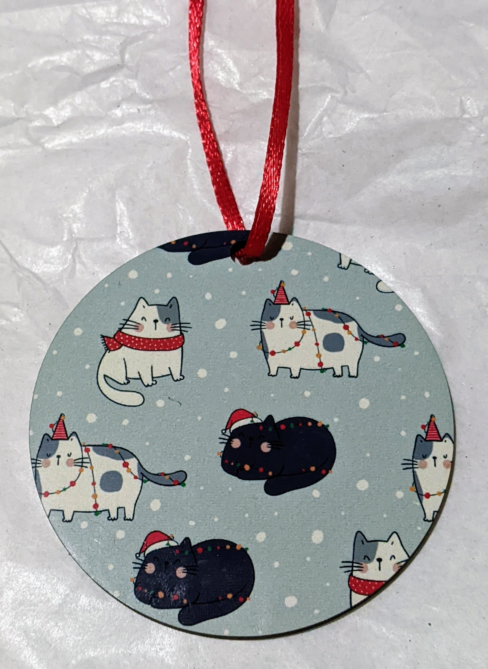 Christmas Cats Ornament - Made By Scratch Crafts