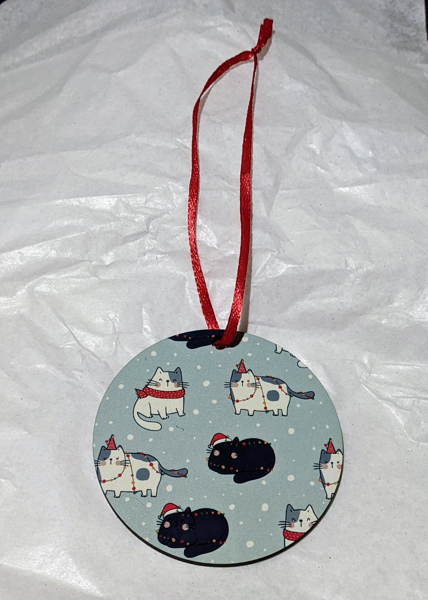 Christmas Cats Ornament - Made By Scratch Crafts