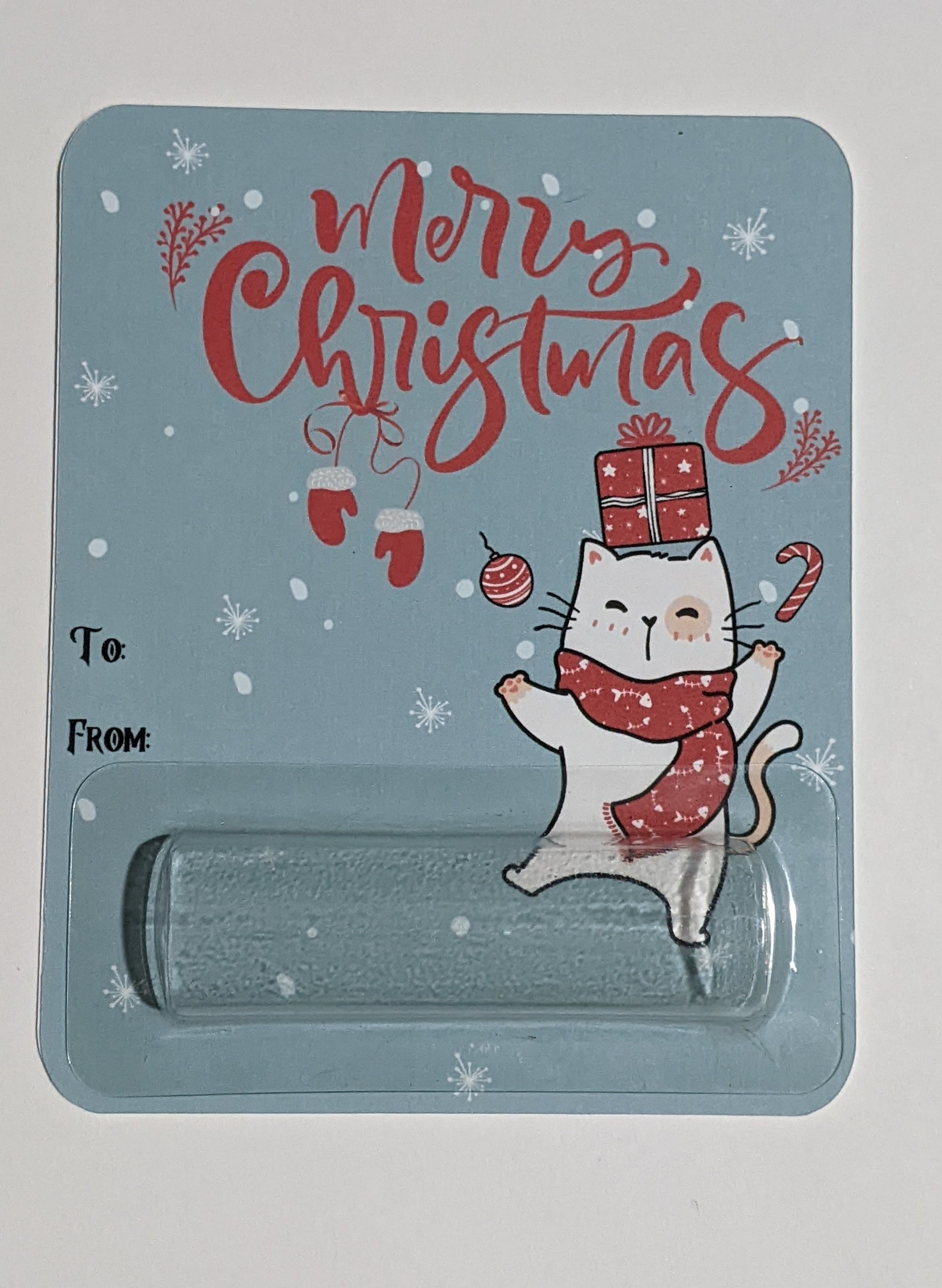 Christmas Cat money holder card - Made By Scratch Crafts