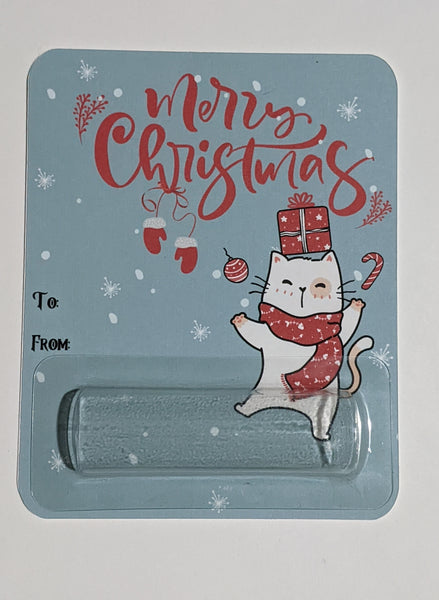 Christmas Cat money holder card