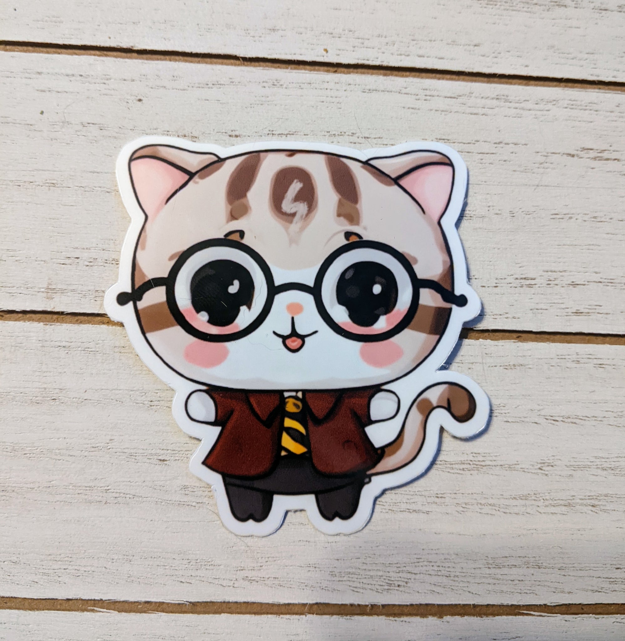 Magic Student cat sticker