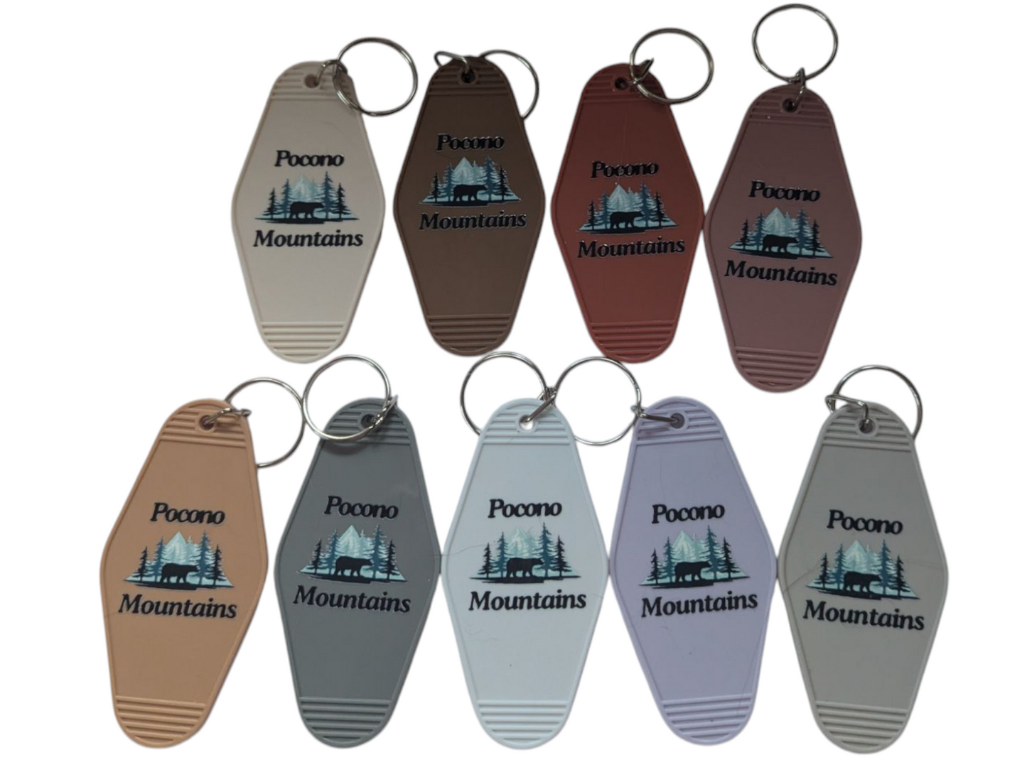 Pocono Mountains Motel Keychain | Retro PA Souvenir