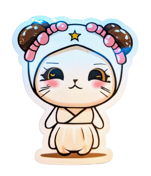 Galactic Princess cat sticker - Made By Scratch Crafts