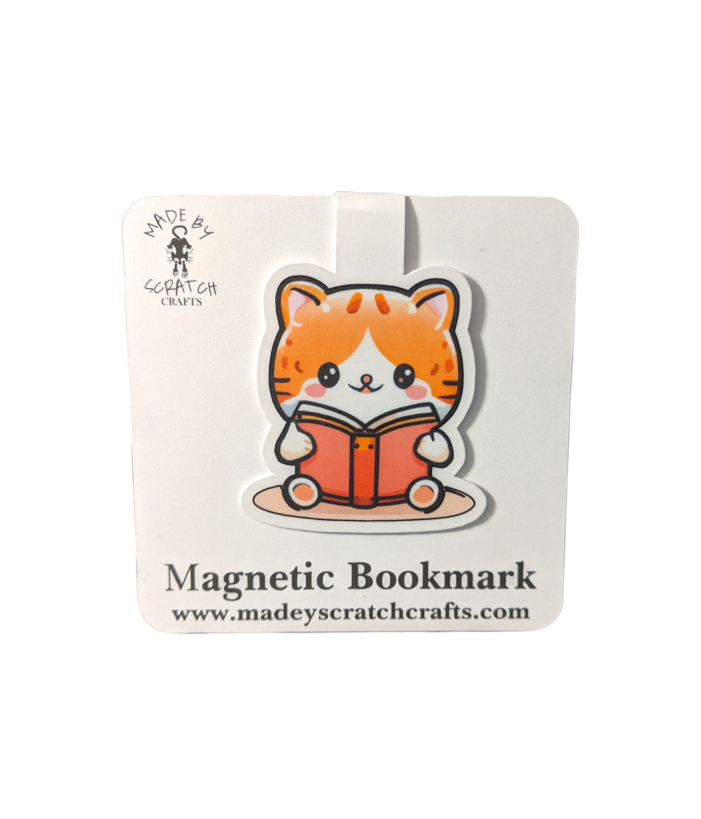 Magnetic Cat Bookmark - Made By Scratch Crafts