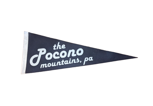 Pocono Mountains pennant flag - Made By Scratch Crafts
