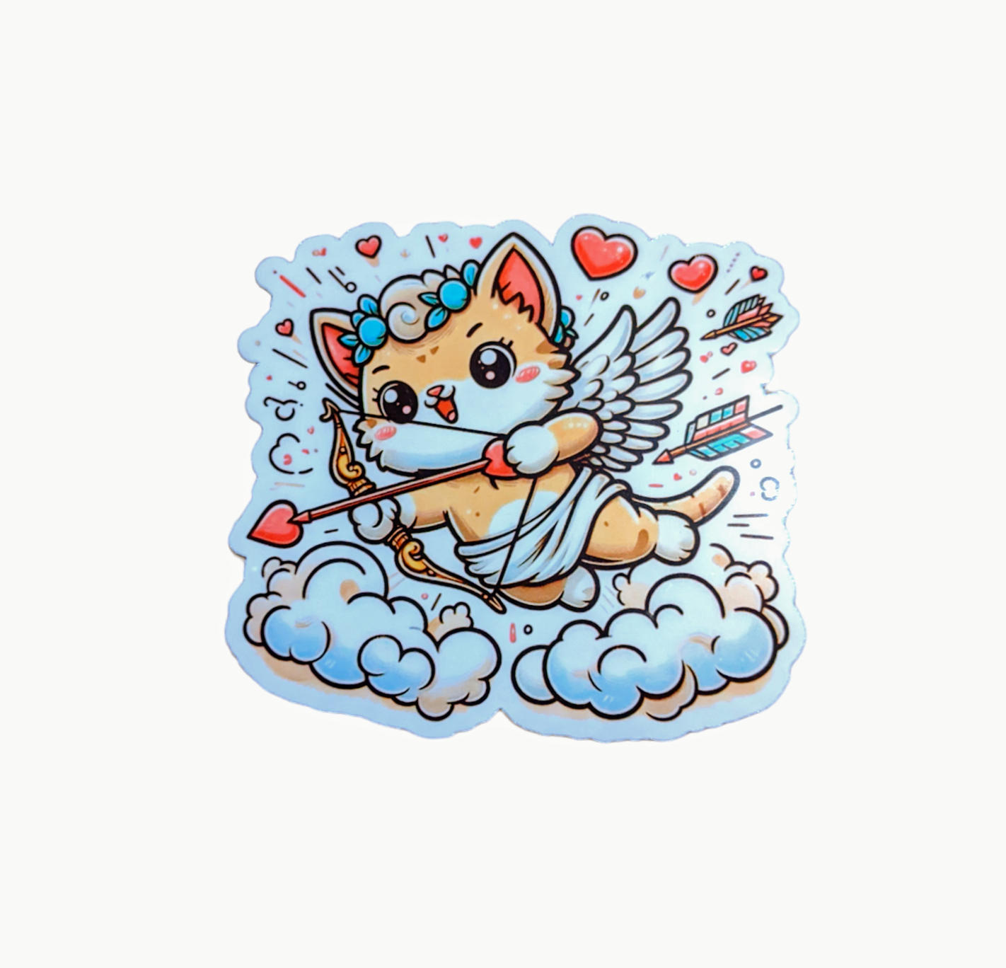 Cupid Kitty sticker