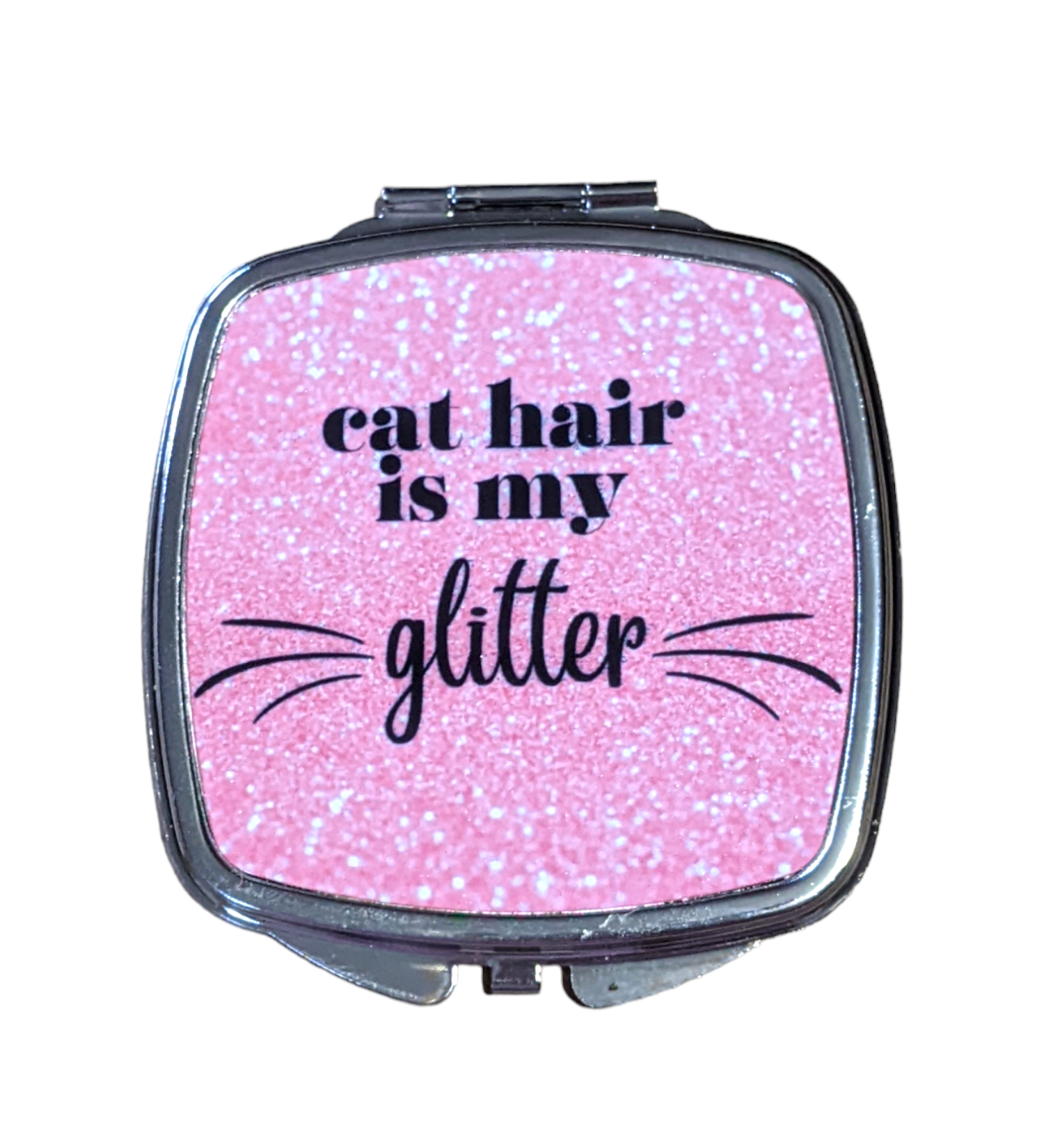 Cat Hair is My Glitter compact mirror