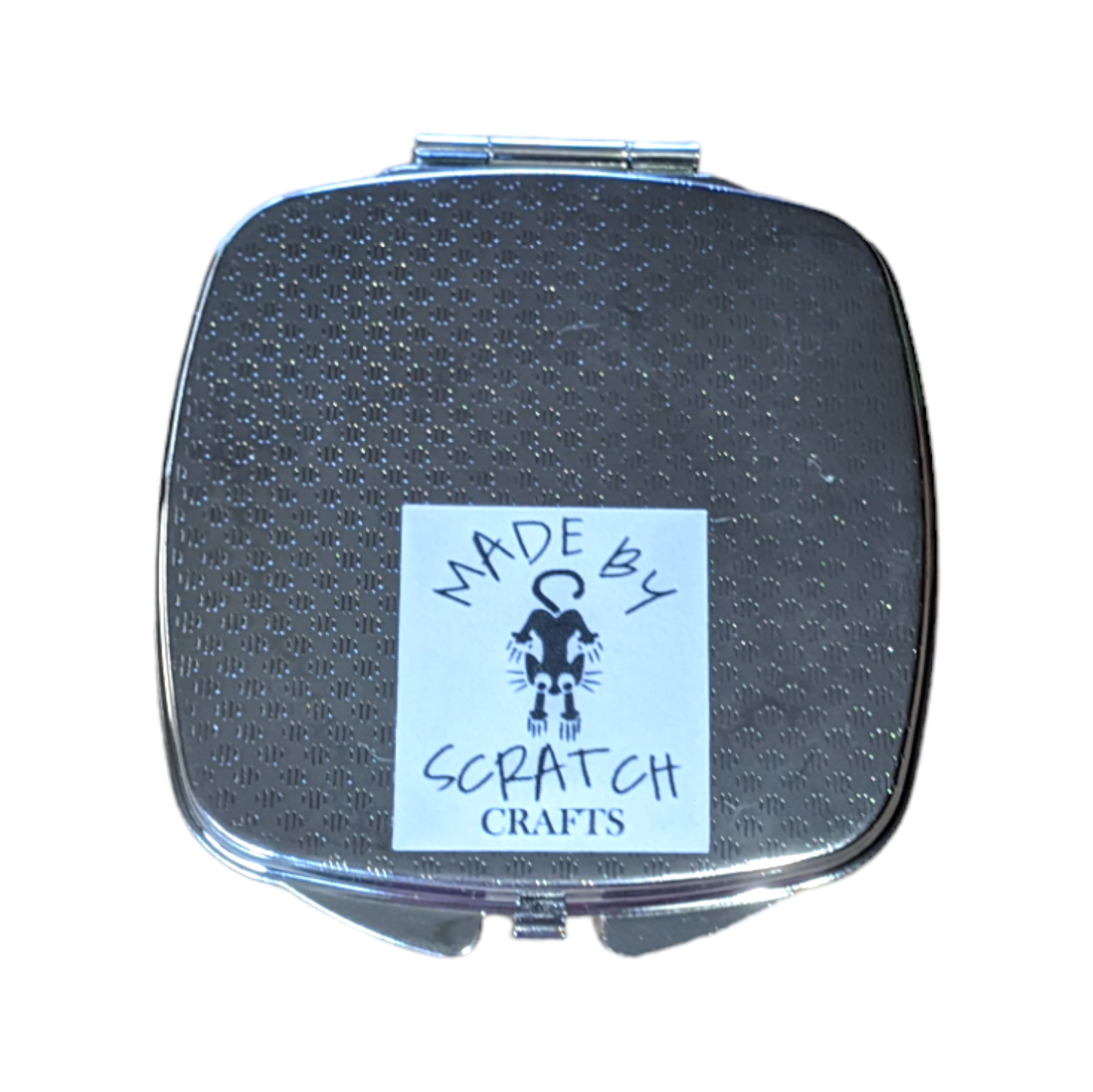 Cat Hair is My Glitter compact mirror - Made By Scratch Crafts