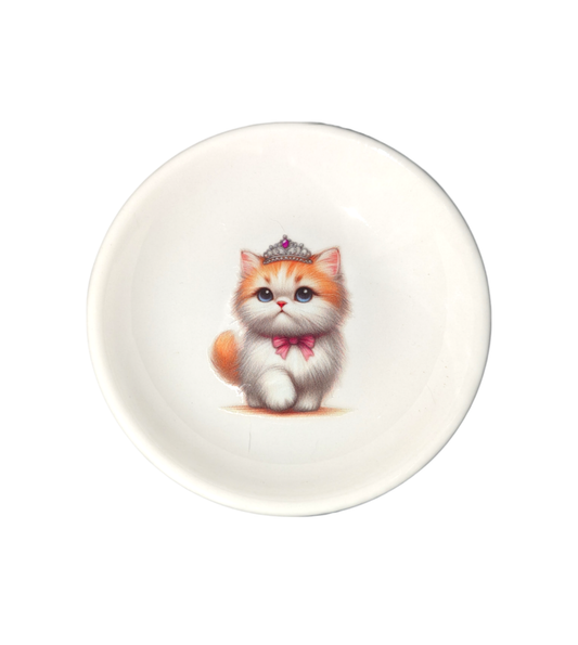 Princess Cat trinket dish - Made By Scratch Crafts