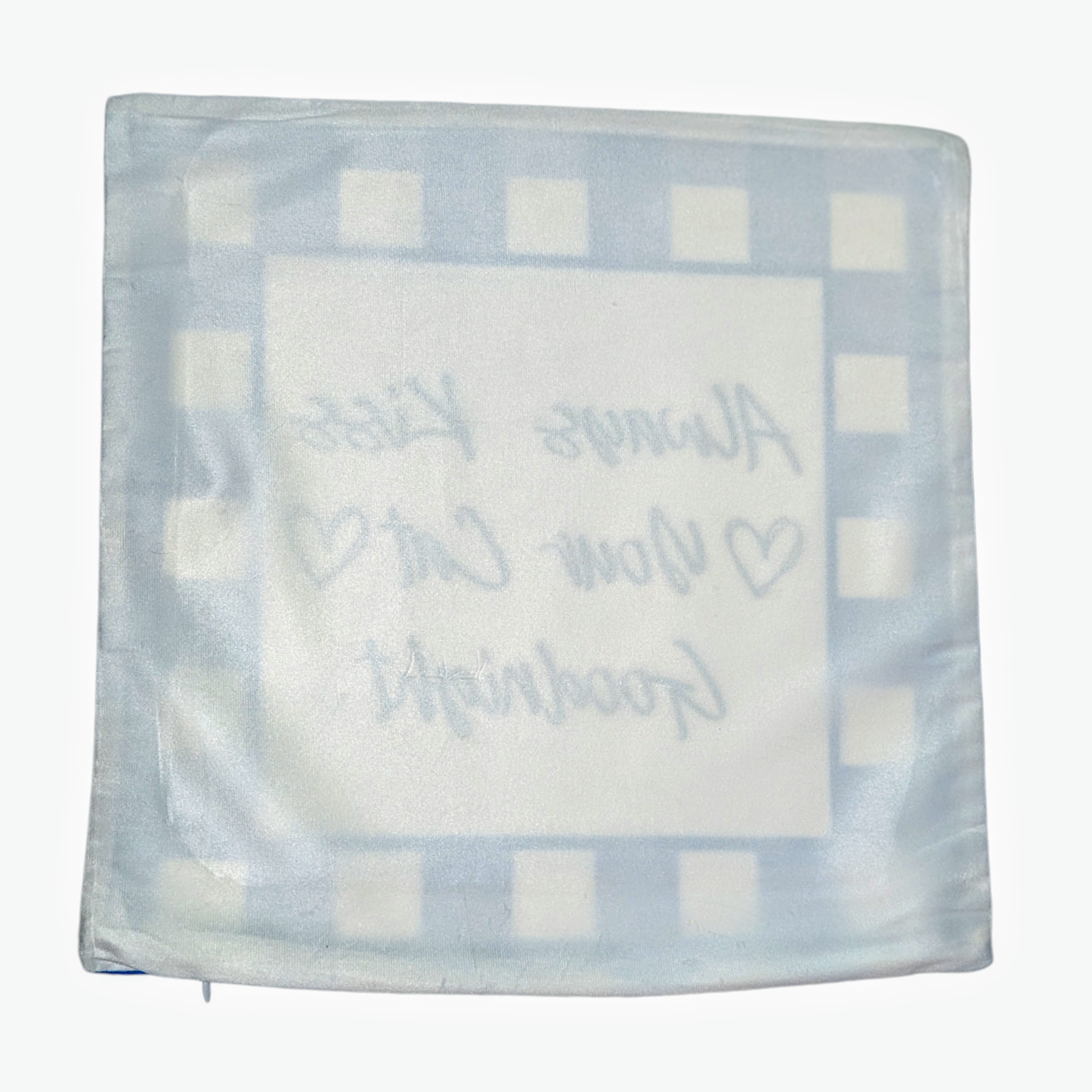 Always Kiss Your Cat Goodnight throw pillow - Made By Scratch Crafts