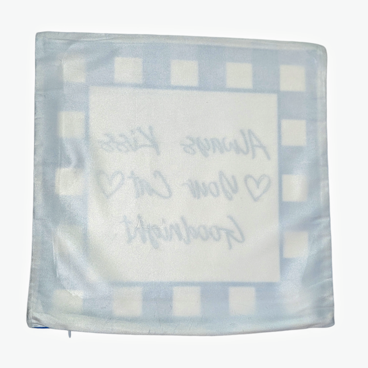 Always Kiss Your Cat Goodnight throw pillow - Made By Scratch Crafts