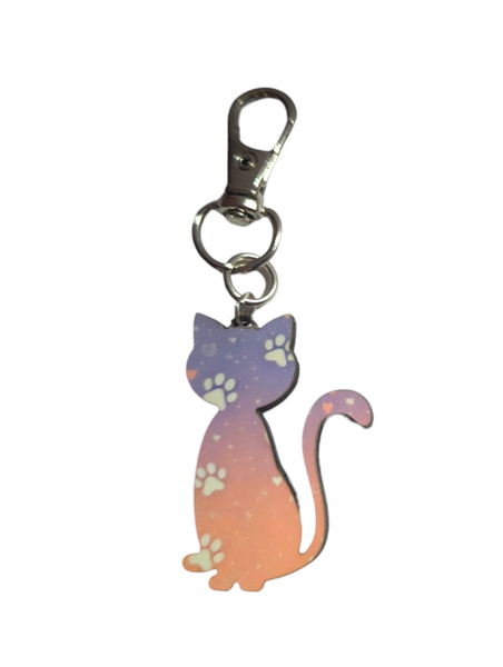 Cat Mom Purse Charm with Gift Box - Made By Scratch Crafts