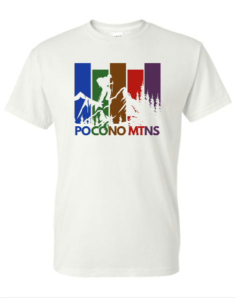 Pocono Mtns Hiking T-Shirt - Made By Scratch Crafts
