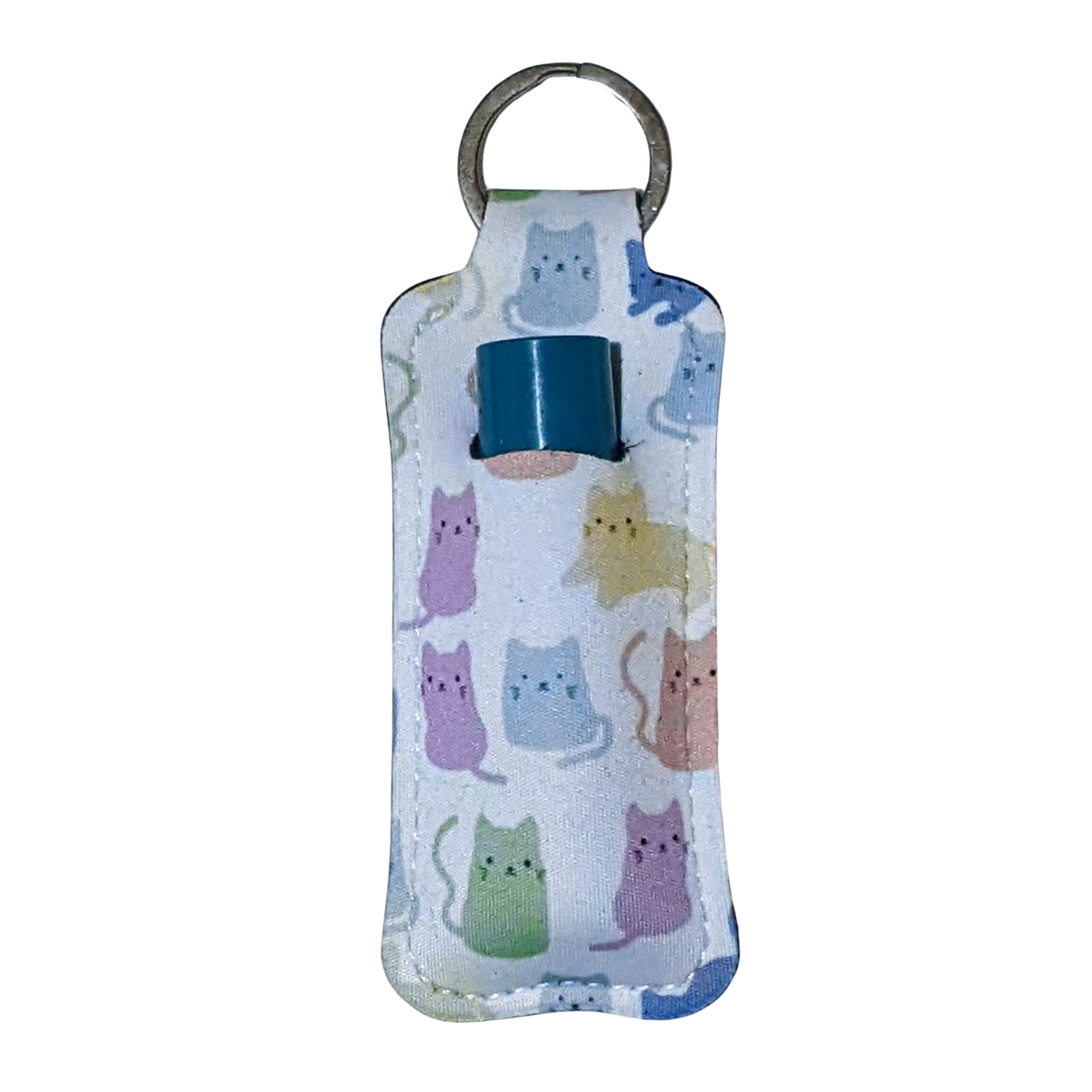 Colorful Kitty Lip Balm Holder Keychain – Cat Lip Balm Sleeve