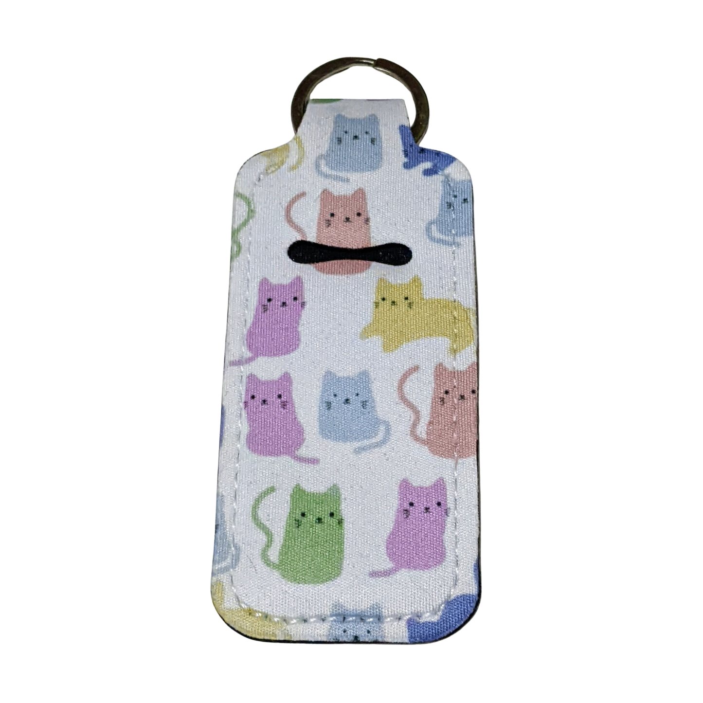 Colorful Kitty Lip Balm Holder Keychain – Cat Lip Balm Sleeve