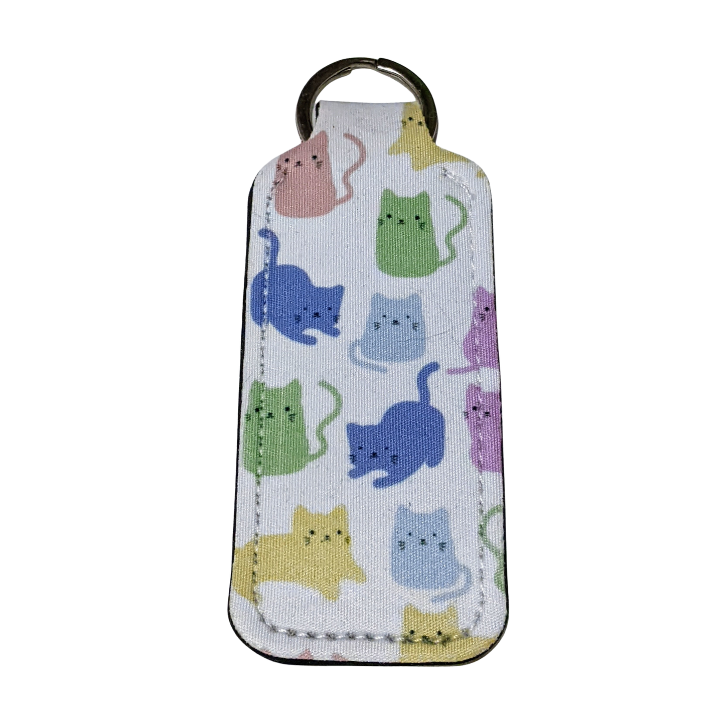 Colorful Kitty Lip Balm Holder Keychain – Cat Lip Balm Sleeve