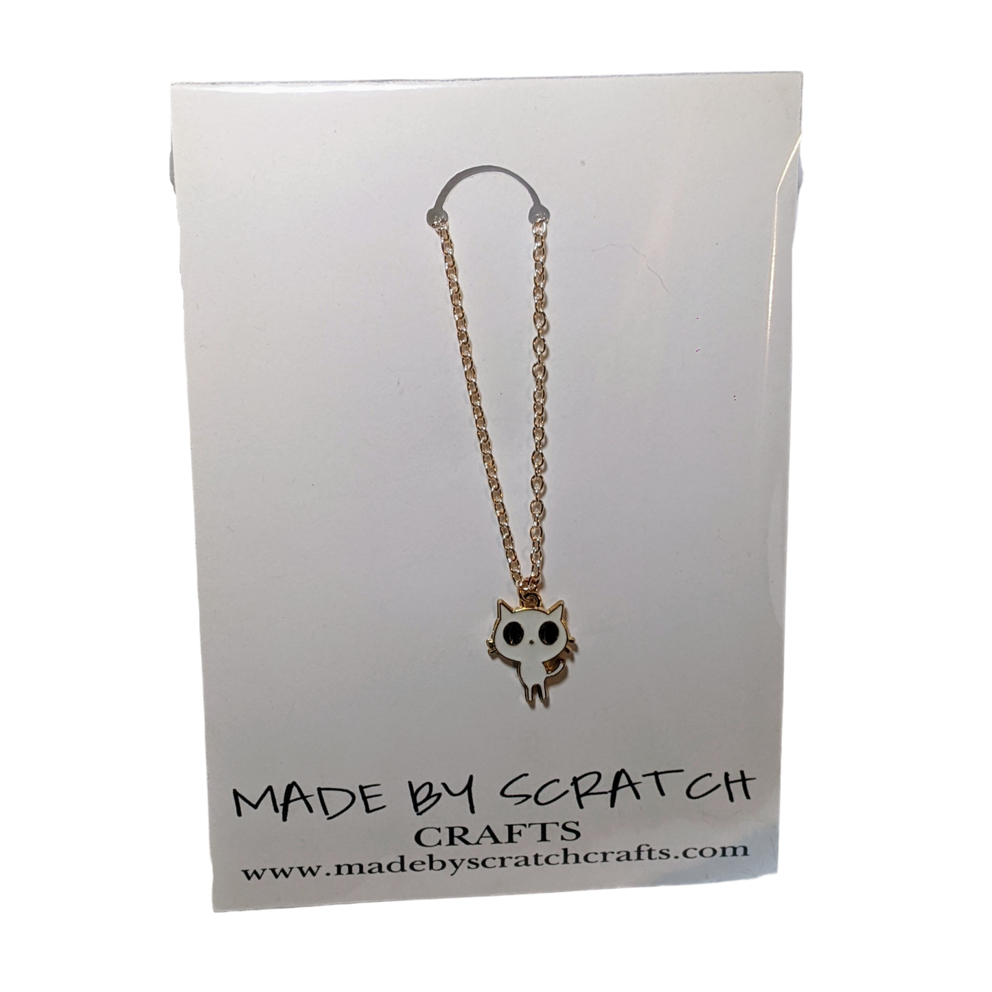 Little White Cat Necklace – Cute Cat Lover Jewelry Gift