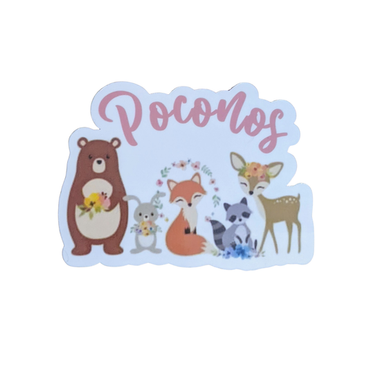 Woodland Critters Poconos sticker