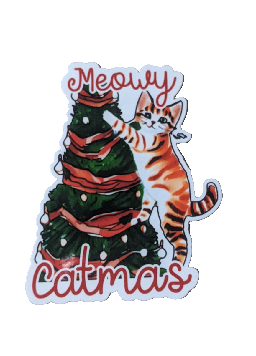 Meowy Catmas sticker