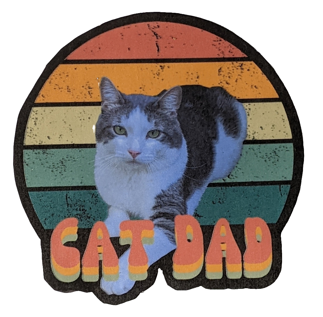 Cat Dad sticker