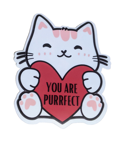 You are Purrfect cat sticker