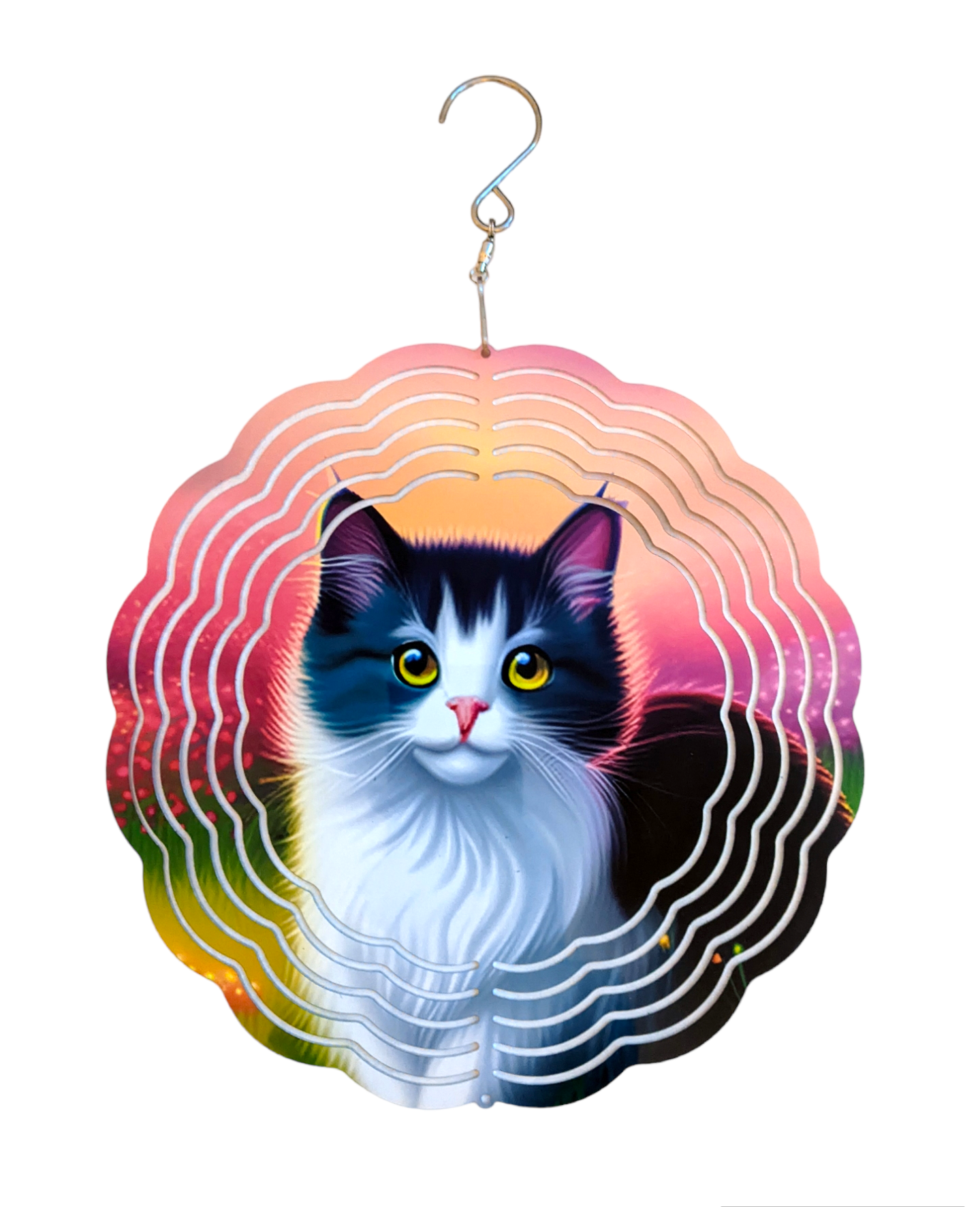 8" Cat Wind Spinner - Made By Scratch Crafts