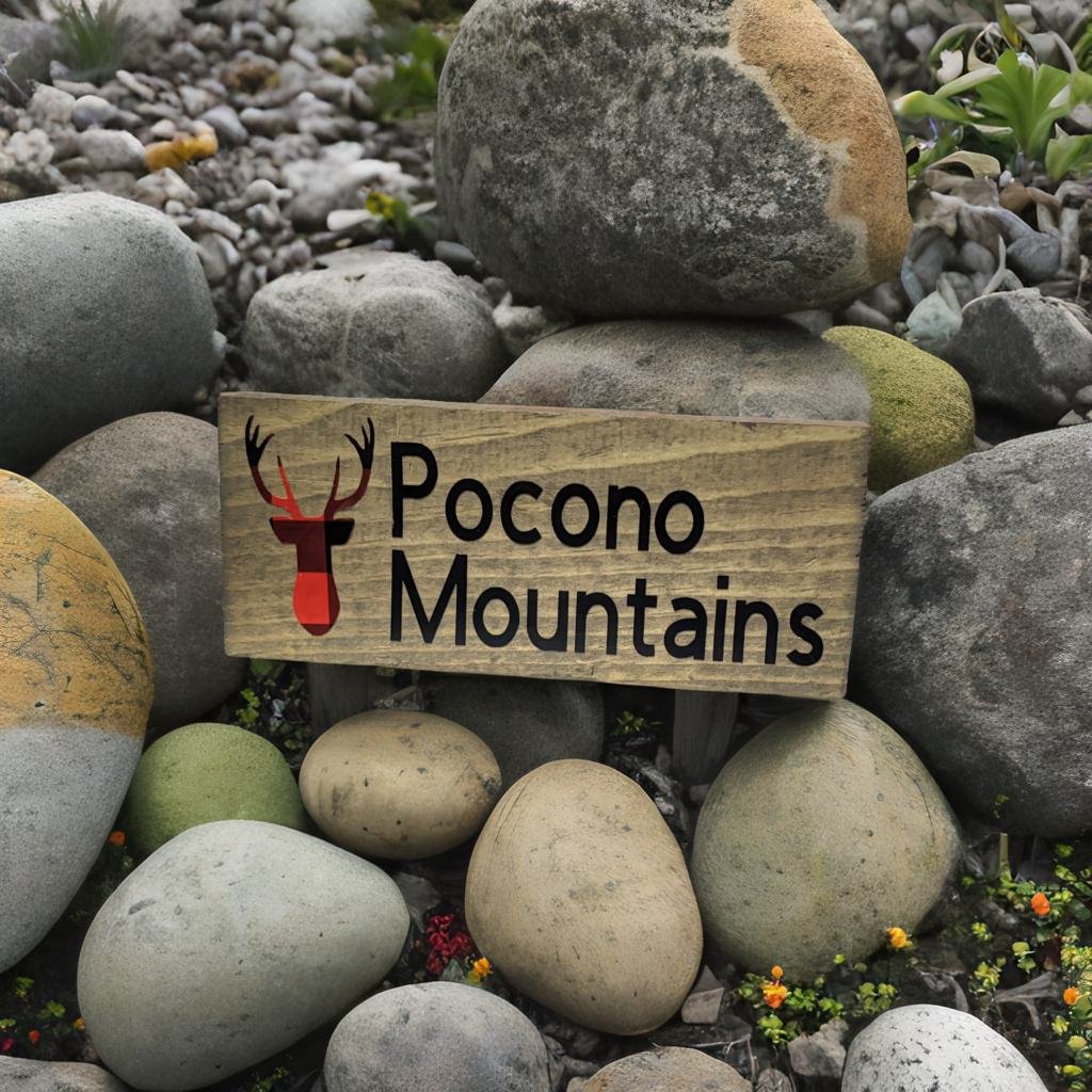 Pocono Mountains shelf sitter signs - Made By Scratch Crafts