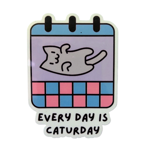 Every Day is Caturday cat sticker