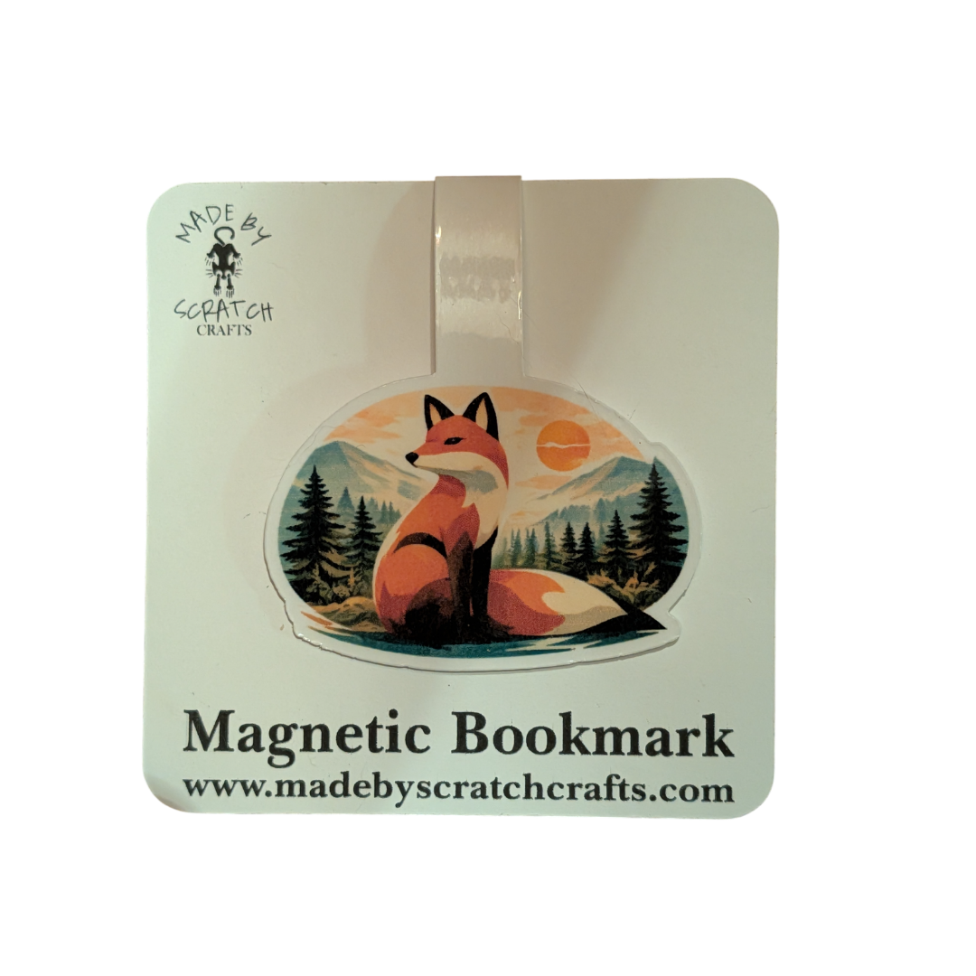 Woodland Animal Magnetic Bookmarks – Bear, Deer & Fox