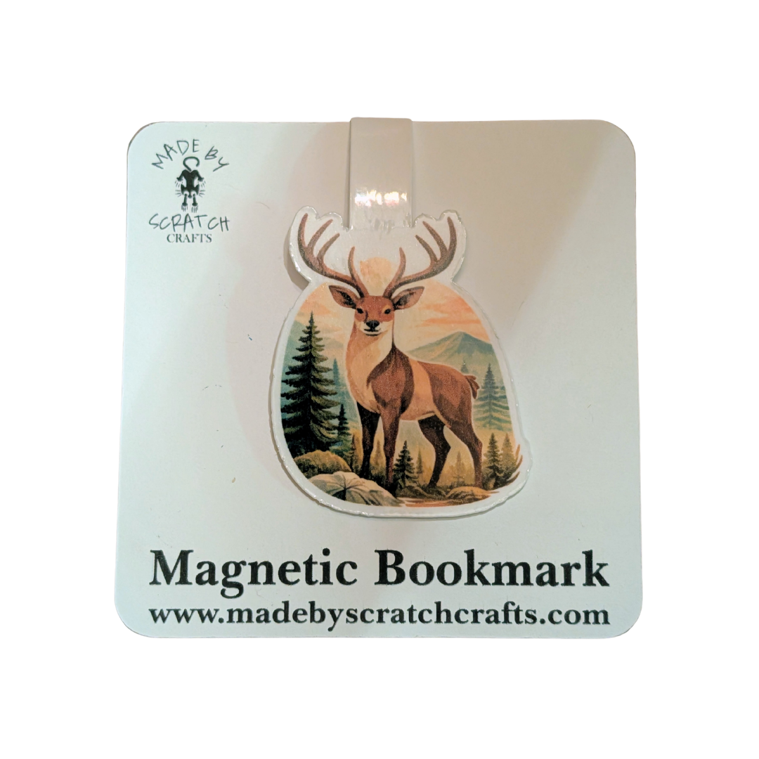 Woodland Animal Magnetic Bookmarks – Bear, Deer & Fox
