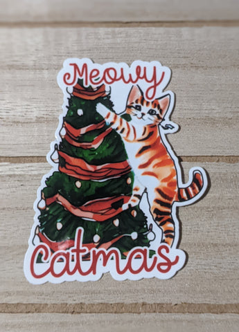 Meowy Catmas sticker
