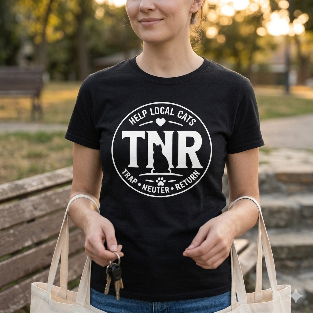 Help Local Cats TNR Shirt | Limited Time Fundraiser | Supports Cat Rescue