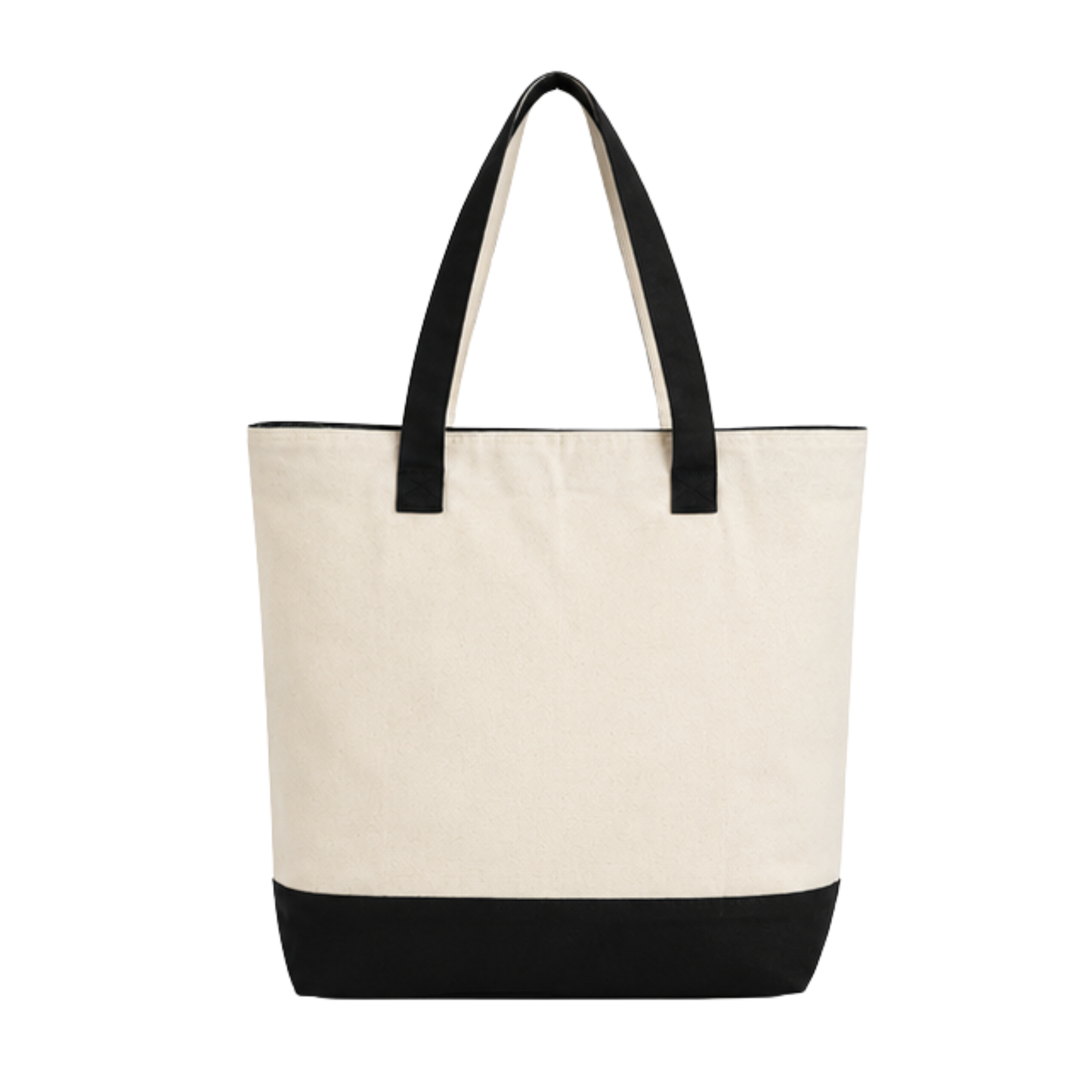 Pocono Mountains Canvas Tote Bag with Zipper Pocket
