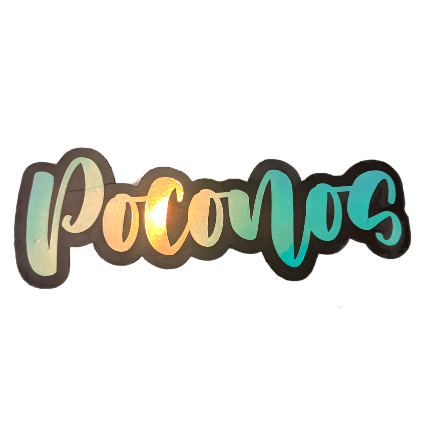 Poconos Holographic Car Magnet – Pennsylvania Souvenir, Travel Gift, Waterproof Car Decal