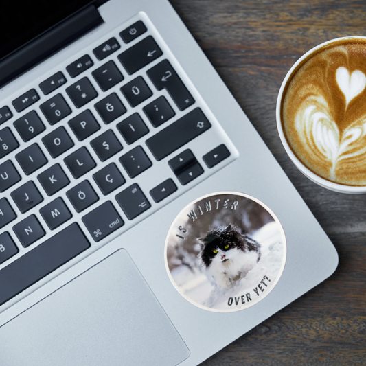 Is Winter Over Yet? cat sticker