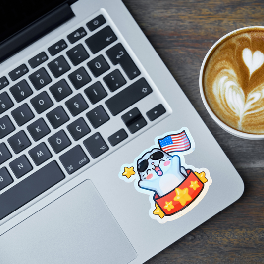 Patriotic Cat sticker