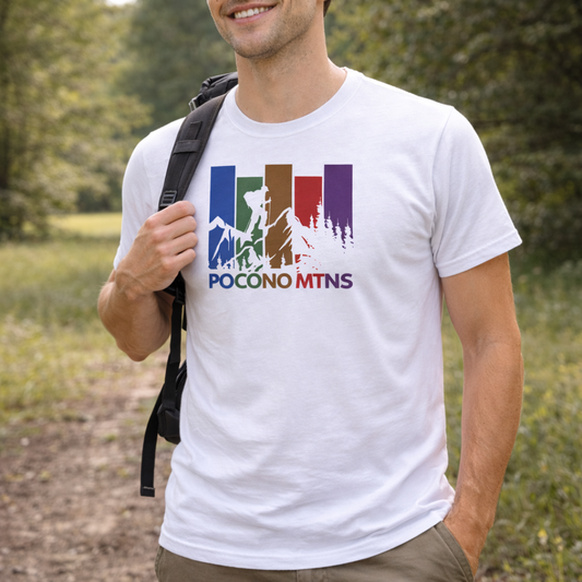 Pocono Mountains Hiking T-Shirt – Pennsylvania Outdoor Souvenir Shirt