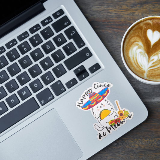 Cinco de Meow-o cat sticker